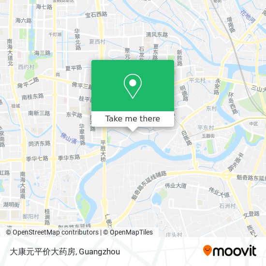 大康元平价大药房 map