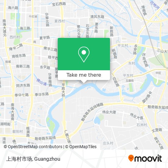 上海村市场 map