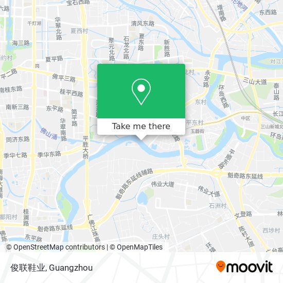 俊联鞋业 map