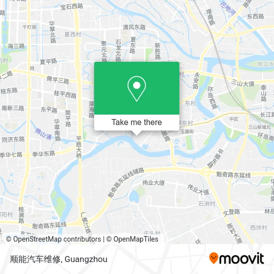 顺能汽车维修 map