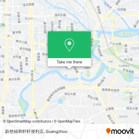 蔚然锦和轩轩便利店 map