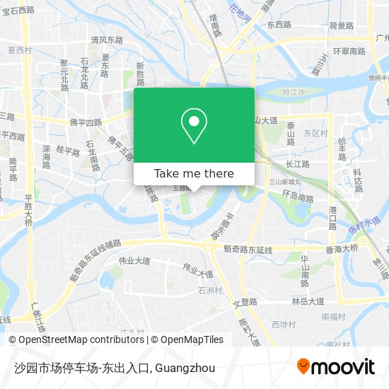 沙园市场停车场-东出入口 map