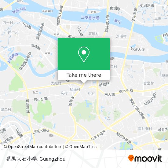 番禺大石小学 map
