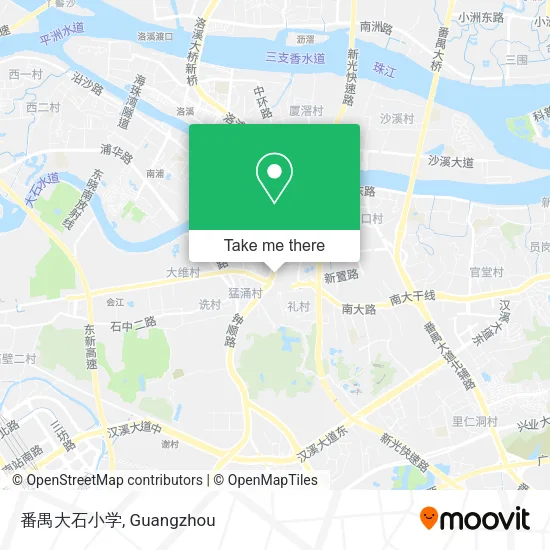 番禺大石小学 map