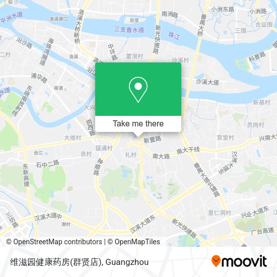 维滋园健康药房(群贤店) map