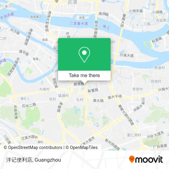 洋记便利店 map