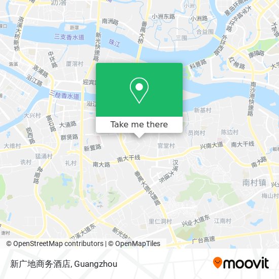 新广地商务酒店 map
