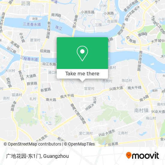 广地花园-东1门 map