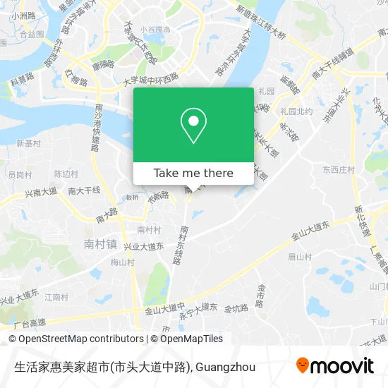 生活家惠美家超市(市头大道中路) map