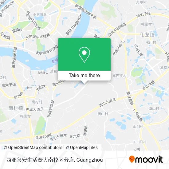 西亚兴安生活暨大南校区分店 map