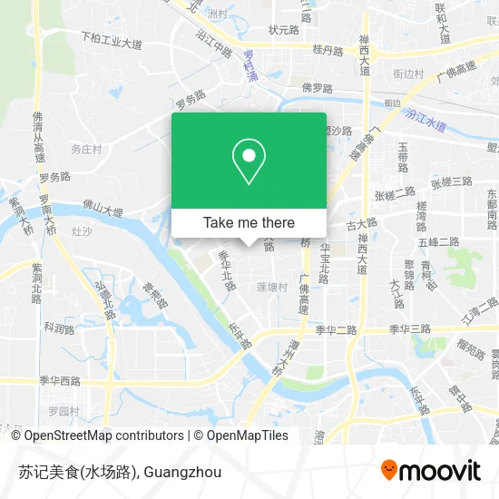 苏记美食(水场路) map