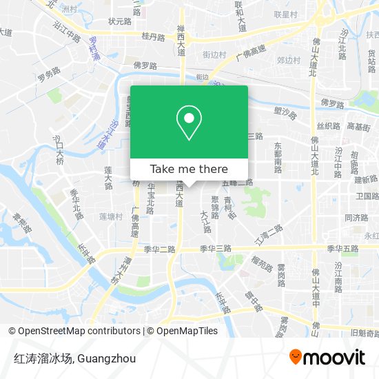 红涛溜冰场 map