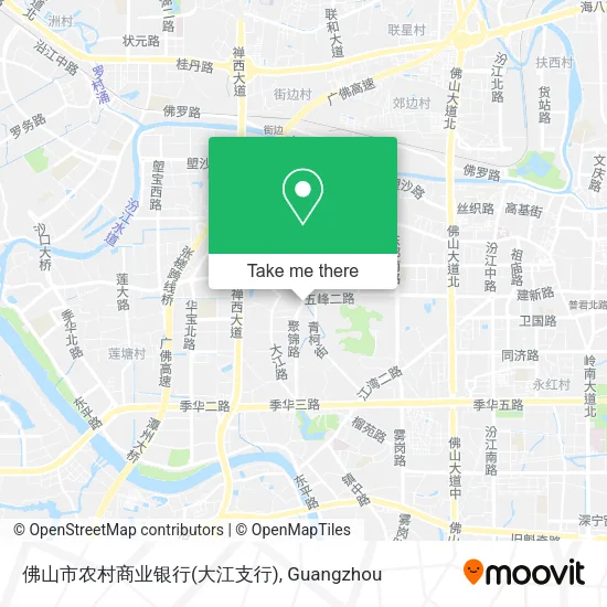 佛山市农村商业银行(大江支行) map