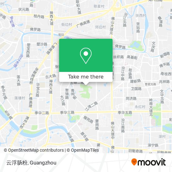 云浮肠粉 map