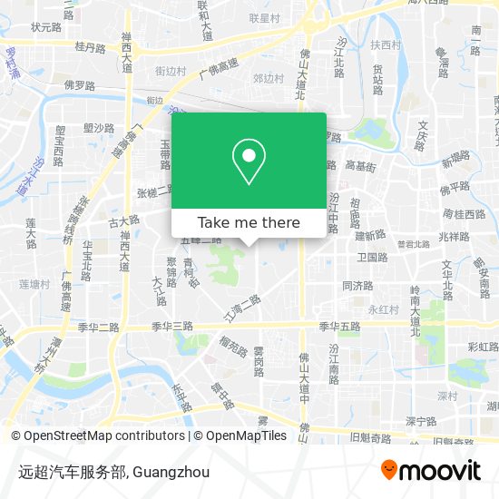 远超汽车服务部 map