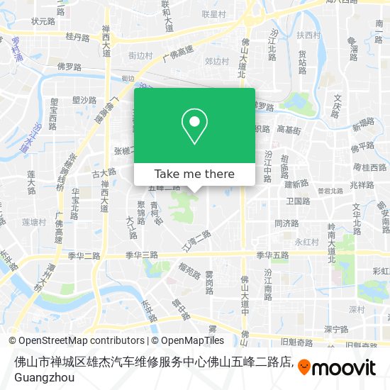 佛山市禅城区雄杰汽车维修服务中心佛山五峰二路店 map