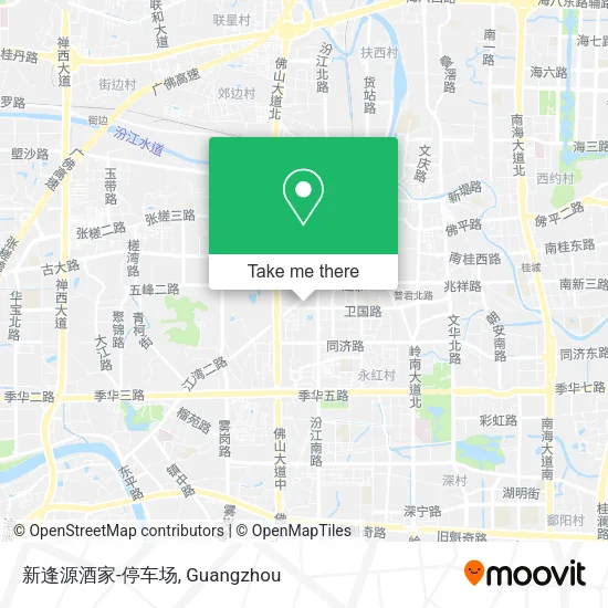 新逢源酒家-停车场 map