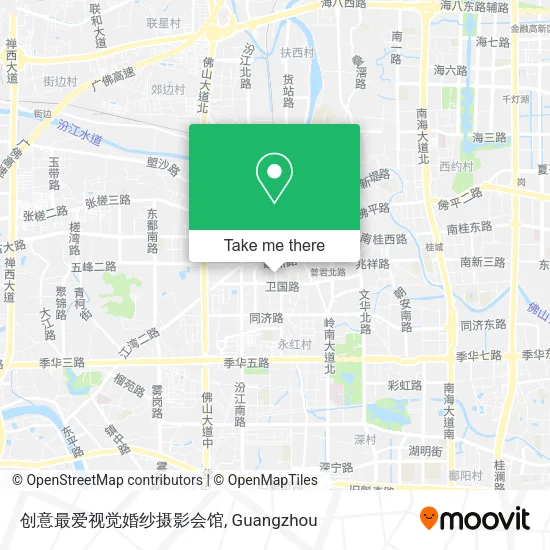 创意最爱视觉婚纱摄影会馆 map
