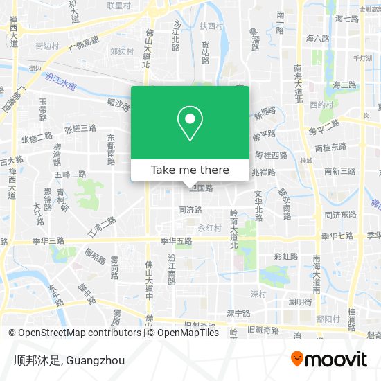 顺邦沐足 map