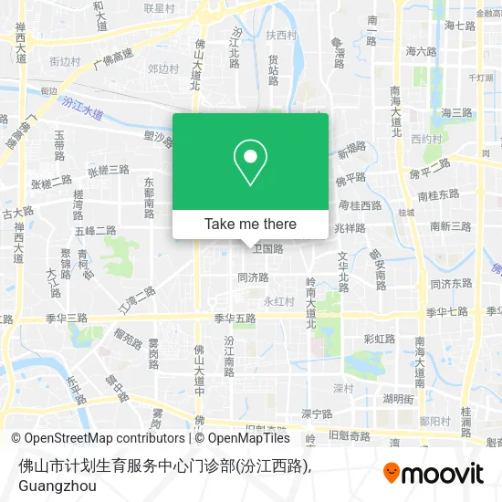 佛山市计划生育服务中心门诊部(汾江西路) map