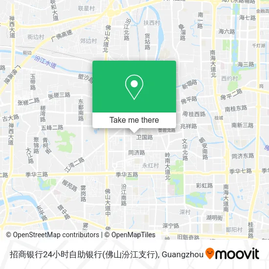 招商银行24小时自助银行(佛山汾江支行) map