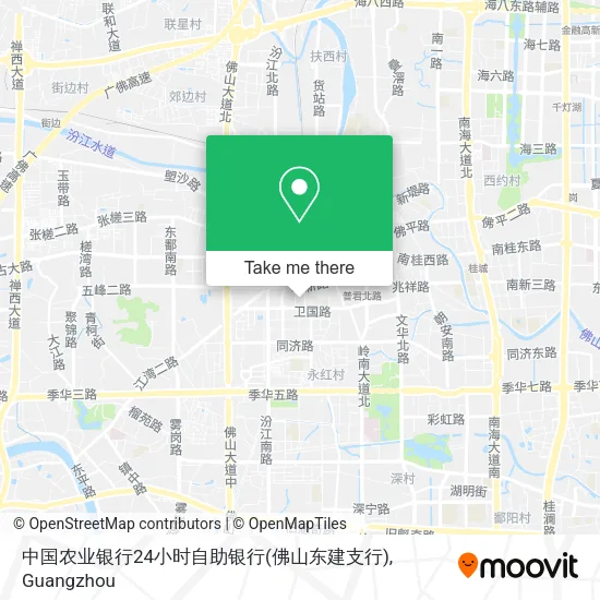 中国农业银行24小时自助银行(佛山东建支行) map