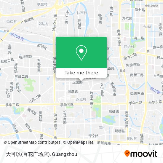 大可以(百花广场店) map