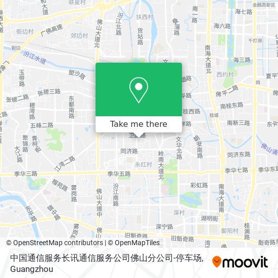 中国通信服务长讯通信服务公司佛山分公司-停车场 map