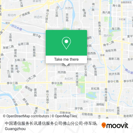 中国通信服务长讯通信服务公司佛山分公司-停车场 map