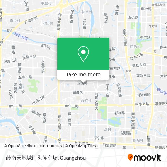 岭南天地城门头停车场 map