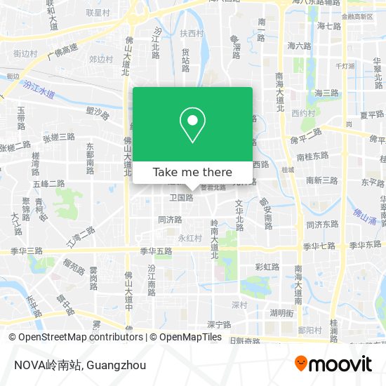 NOVA岭南站 map