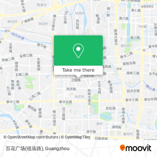 百花广场(祖庙路) map