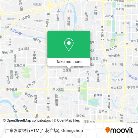 广东发展银行ATM(百花广场) map