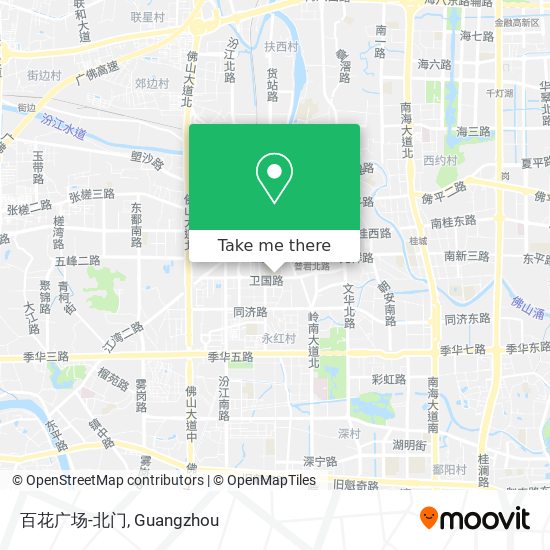 百花广场-北门 map