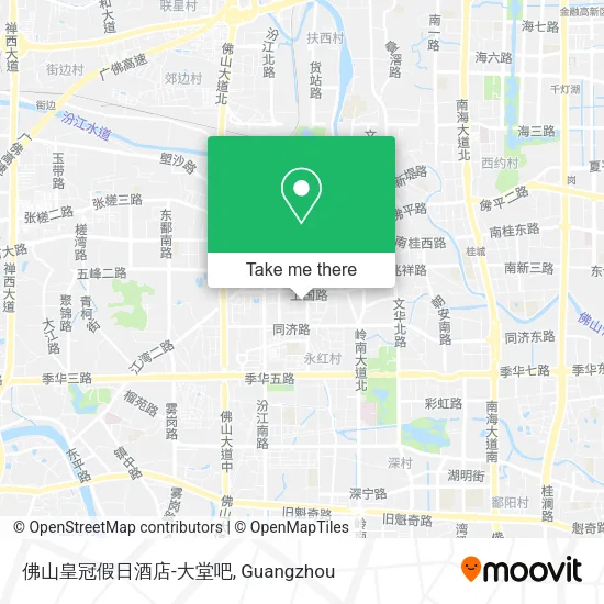 佛山皇冠假日酒店-大堂吧 map