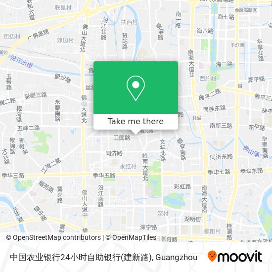 中国农业银行24小时自助银行(建新路) map