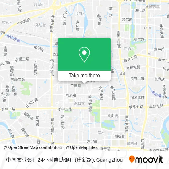 中国农业银行24小时自助银行(建新路) map