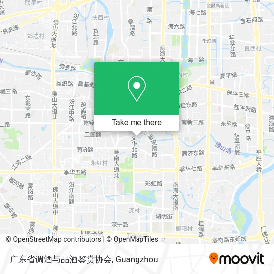 广东省调酒与品酒鉴赏协会 map