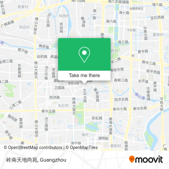 岭南天地尚苑 map