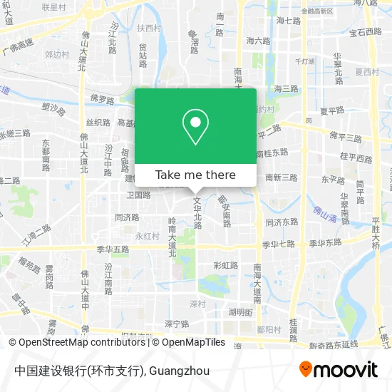 中国建设银行(环市支行) map