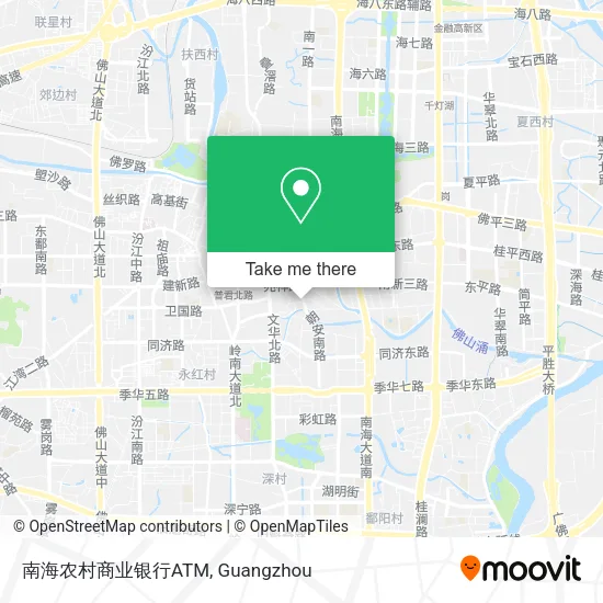 南海农村商业银行ATM map