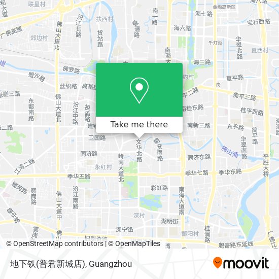 地下铁(普君新城店) map