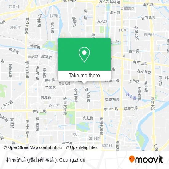 柏丽酒店(佛山禅城店) map