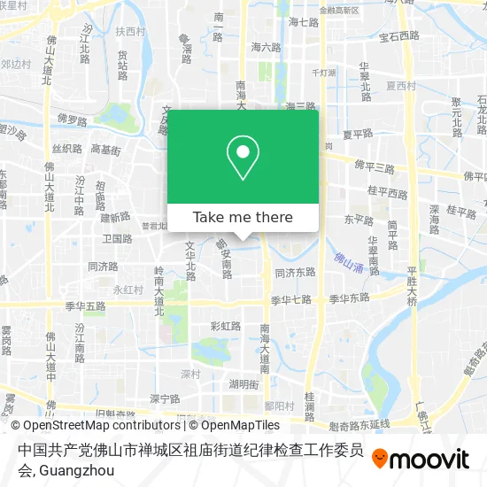 中国共产党佛山市禅城区祖庙街道纪律检查工作委员会 map