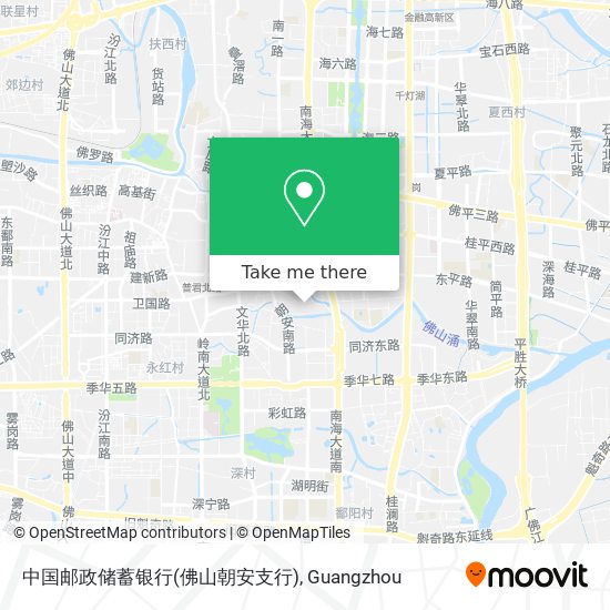 中国邮政储蓄银行(佛山朝安支行) map