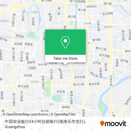 中国农业银行24小时自助银行(南海乐华支行) map