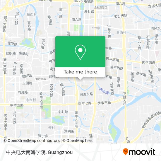 中央电大南海学院 map