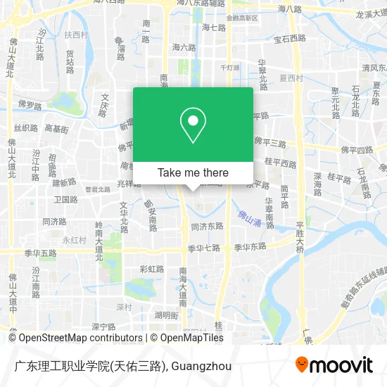 广东理工职业学院(天佑三路) map