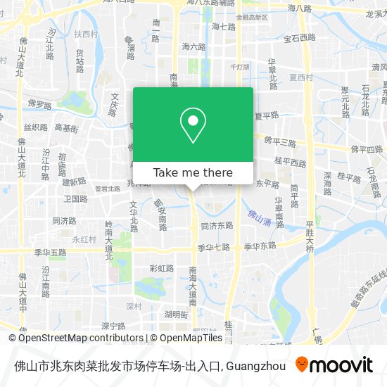 佛山市兆东肉菜批发市场停车场-出入口 map