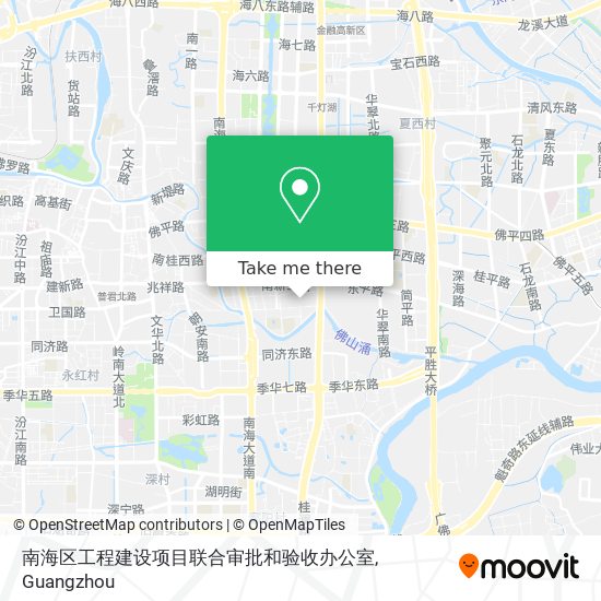 南海区工程建设项目联合审批和验收办公室 map